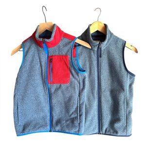 Two Fleece Vests Kids M